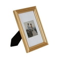 thumbnail image 3 of DesignOvation Breylynn 6x8 matted to 4x4 Gold Tabletop Picture Frame, 3 of 9