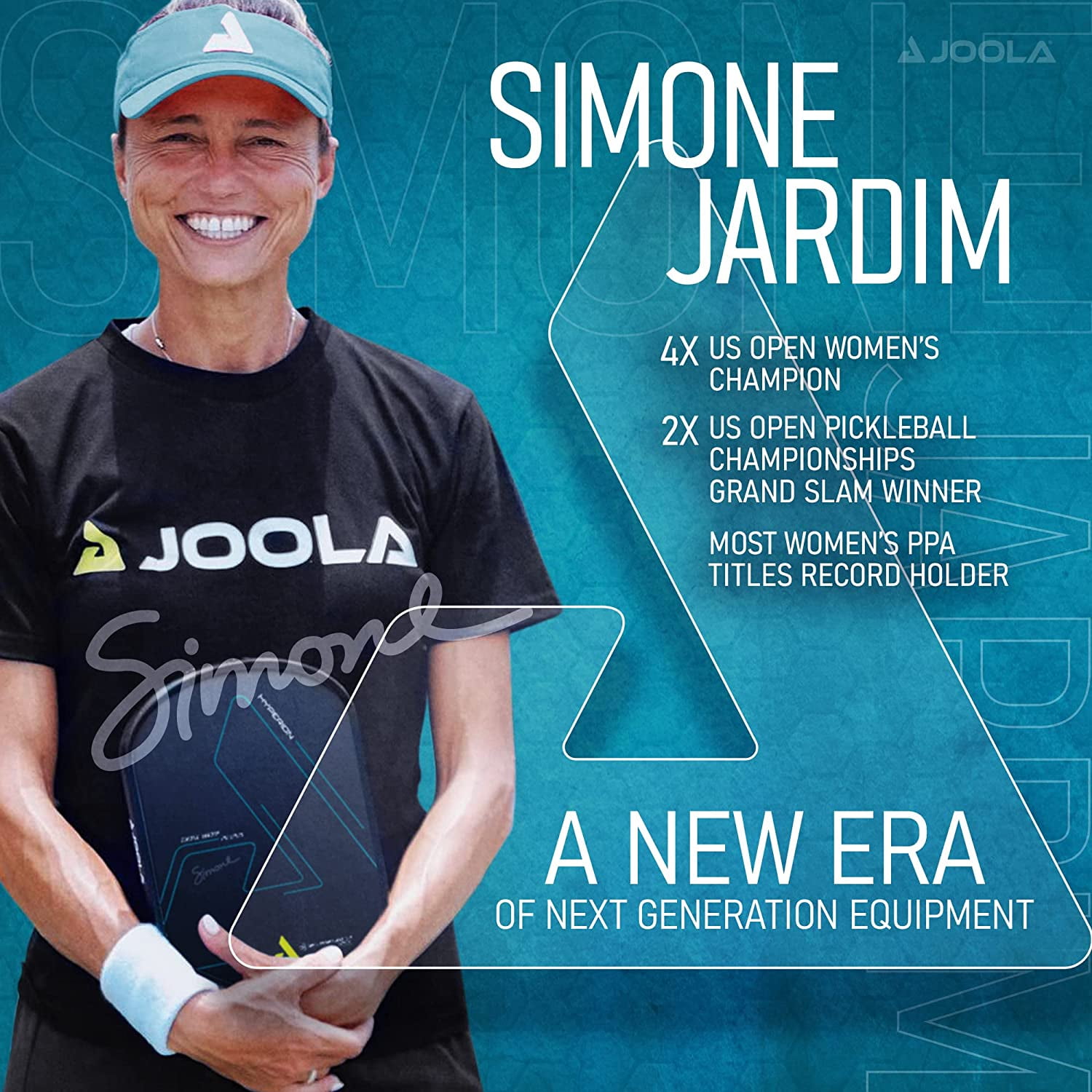 JOOLA Simone Jardim Hyperion CFS 14mm Swift Pickleball Paddle, Black