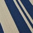 thumbnail image 2 of Colonial Mills 12x 15' Beige and Blue Striped Handcrafted Area Throw Rug Runner, 2 of 2