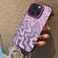 thumbnail image 3 of Funda de teléfono con textura mate y patrón de rayas para iPhone 16, 15, 14, 13, 12, 11 Pro Max, XS, XR, 7, 8 Plus, SE 2022, carcasa trasera a prueba de golpes, 3 of 5