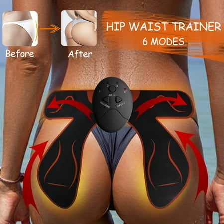 DIY Accessories 6 Modes Intelligent EMS Hip Trainer Buttocks Butt Lifting Bum Lift Up Muscle Training Body Workout (Best Workout Machine For Buttocks)
