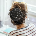 thumbnail image 4 of EeaseCA 6Pcs Rhinestones Hair Bun Cover Decorative Hair Net for Nurse Dancer Waitress, 4 of 8