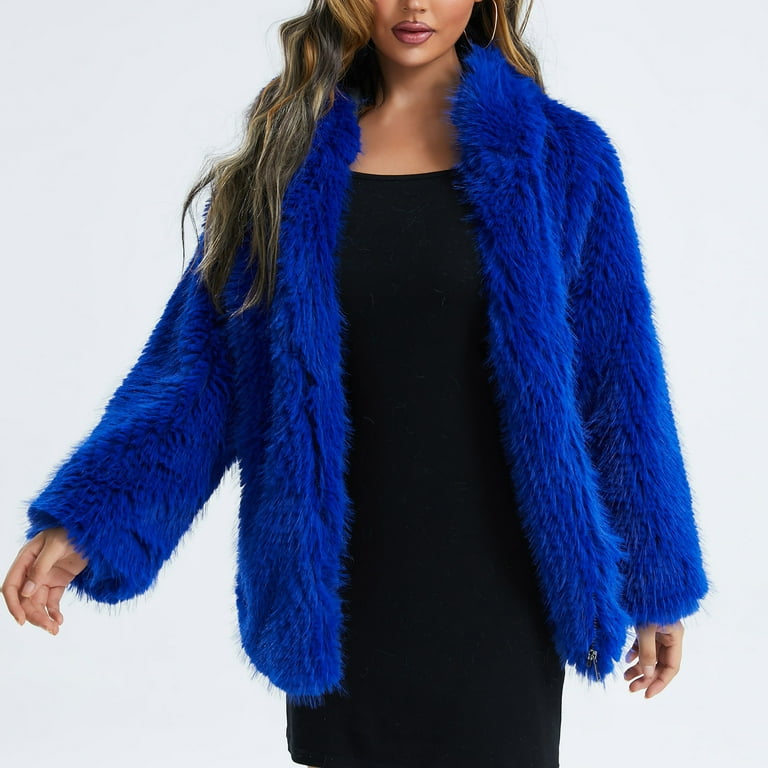 DYTTDG Plus Size Open Front Statement Waterfall Collar Long