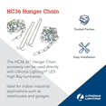 thumbnail image 2 of Lithonia Lighting 3721511 36 in. Fixture Chain Hanger  Silver, 2 of 5