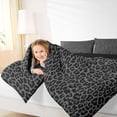 thumbnail image 5 of Meiyoeat Neutral Leopard Print 7-Piece Twin Bedding,Monochrome Spot Pattern Bedding Comforter Set,Gray Black, 5 of 6