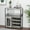 Gray, variant on Enjoy Savings Farmhouse Wine Bar Cabinet with Detachable Wine Rack – Rustic Brown Kitchen Buffet Cabinet with Glass Holder and Mesh Door, Ideal for Living Room and Bar