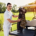 thumbnail image 6 of Kdxio Leopard Print Pattern Golf Towel (24" X 16") with Carabiner Clip - The Convenient Golf Cleaning Towel, 6 of 8