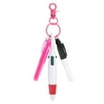 thumbnail image 1 of Uxcell Mini Highlighter Pen Set for Badge with Clip Rose Red, 1 of 7
