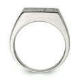 thumbnail image 2 of 925 Sterling Silver Men's Cubic Zirconia Ring Size 10, 2 of 7