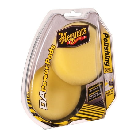 Meguiar's DA (Dual Action) Polishing Power Pads - Car Polish Pad Gives You Even Application and Deep Gloss, G3508, 2 Pack