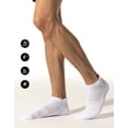 thumbnail image 3 of CLOSEMATE 7 Pairs Ankle Athletic Running Socks for Men Women - Comfortable Cotton Cushioned and Anti-Bliste(6White, Size L), 3 of 7