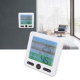 thumbnail image 4 of Indoor , DC5V Power Cable Digital Color Screen Alarm Pro Accuracy Calibration Digital Hygrometer Backlit Display Intelligent Bedside Clock Humidity Monitor For Home, 4 of 8