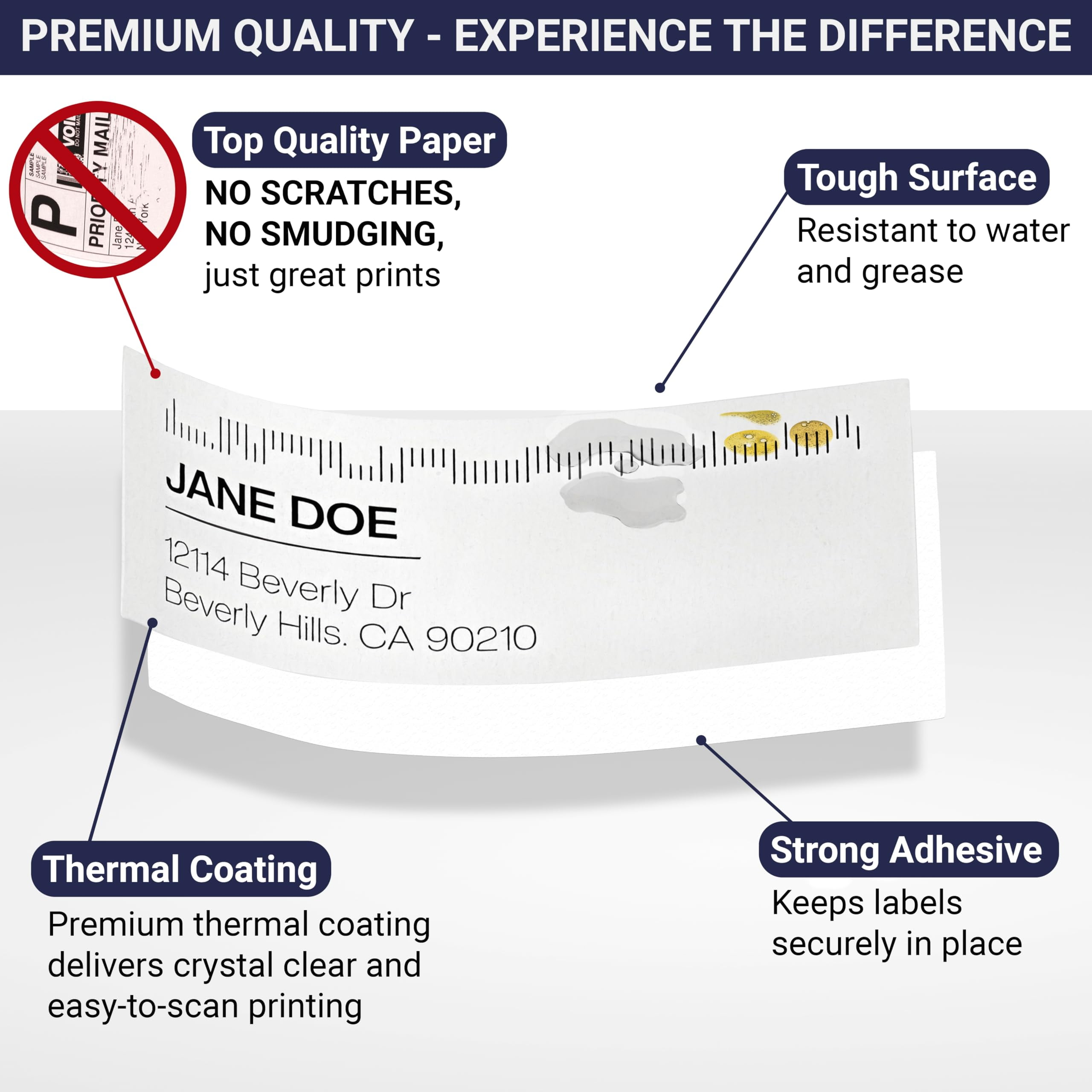 Dasher Products Address Labels Compatible with Dymo 30252  1-1/8" x 3-1/2", 12 rolls of 350 Labels, Self-Adhesive for Shipping, Barcode, UPC, Compatible with LabelWriter 4XL, 450, 450 Turbo, & More