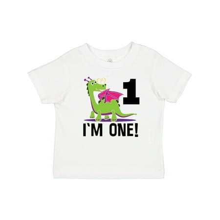 

Inktastic First Birthday Outfit Girl Dragon Gift Baby Girl T-Shirt