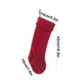 thumbnail image 3 of YIMWNYI Christmas Stocking, Knitted Christmas Stocking, Cable Knitted, Personalized Holiday Gift for Parents, Christmas Decor Hanging Stocking, Xmas Stocking for Holiday Presents, 3 of 6