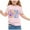 Pink, variant on Back To School Baby Girl Outfit Relaxed Fit Cute Round Neck Short Sleeve First Day Of Preschool Tshirt Little Kids 2026 Back To School Gift Tee