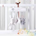 thumbnail image 2 of Baby Pram Crib Ornament Hangings, Cute Little Rabbit Star Shape Design Plush Toys, Stroller And Travel Activity Toy with Music, 2 of 4