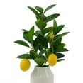 thumbnail image 3 of Mainstays by Becky G. & Alejandra 14.5" Artificial Lemon Tree in White Ceramic Vase, 3 of 8