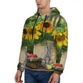 thumbnail image 3 of Haiem Vintage Wooden Bucket Patterned Men's Hoodie with Kangaroo Pocket - Ideal Pullover Sweatshirt for Daily Wear, Travel, and Home-3X-Large, 3 of 7