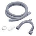 thumbnail image 1 of Lavadora Máquina Drenaje Unique Bargains Manguera Extensión Kits 4.92 Pies Gris para Lavadora Máquina con Extensión Adaptador U-Curva Manguera Soporte 2 Abrazaderas, 1 of 5