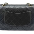 thumbnail image 2 of Pre-Owned CHANEL Matelassé 25 Double Flap Classic Chain Shoulder Bag, Lambskin, Black, Women's, 2 of 15