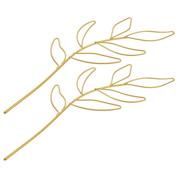 PAMINGONO Golden Iron Plant Trellis for Indoor Climbing Plants Home Use Sturdy Support Rack 2pcs