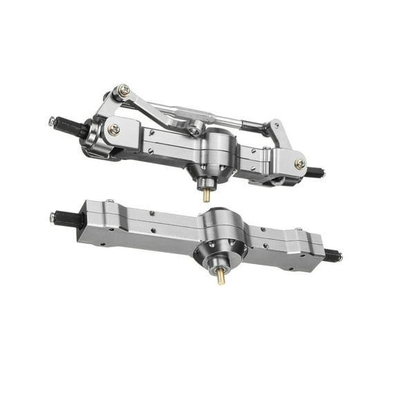 RC Metal Bridge Axle Shaft Set Front Rear RC Car Military Truck Replacement Repair Accessories For WPL HengLong 1/16