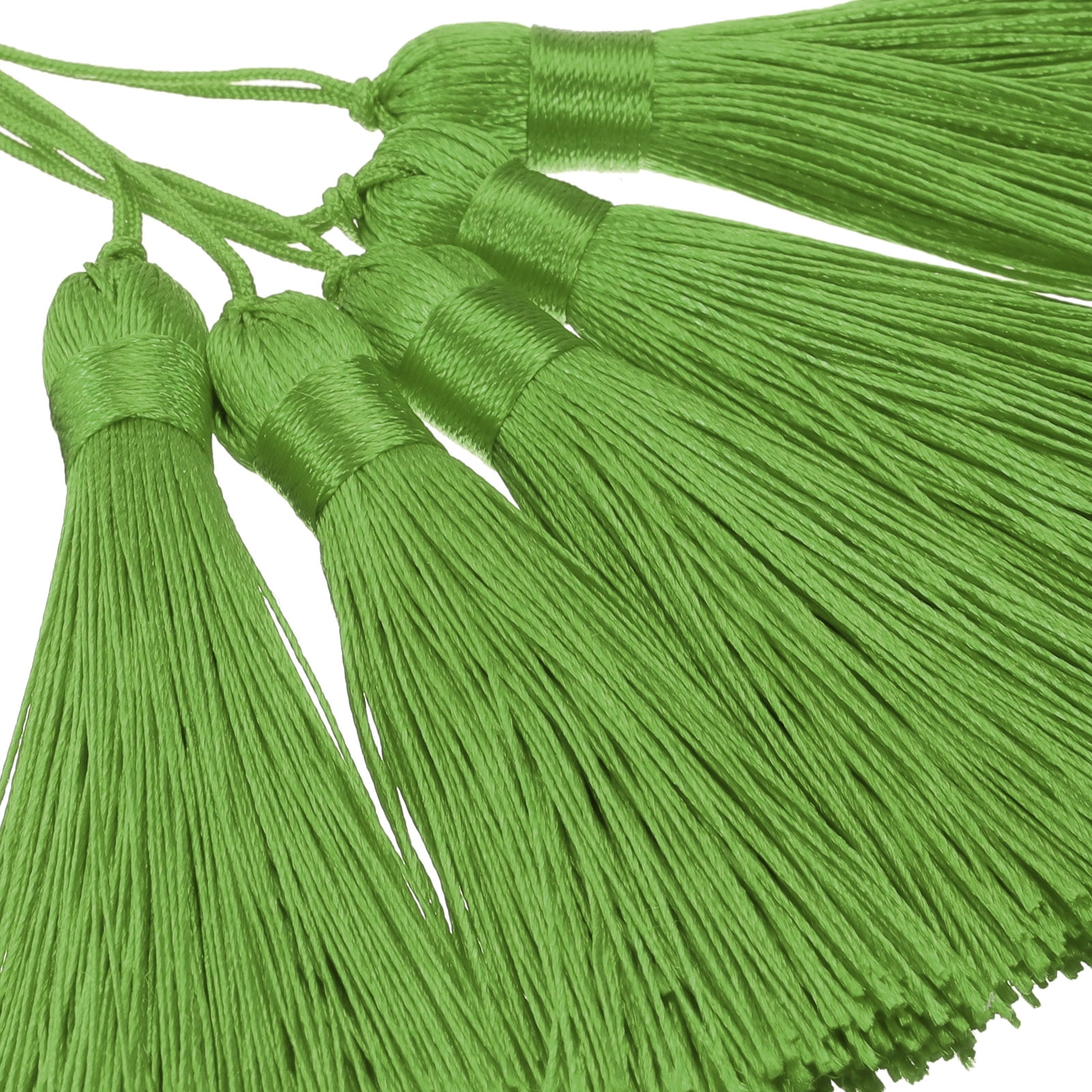 Unique Bargains Mini Bookmark Tassels Handmade Floss Craft for Jewelry Making Navy Green