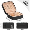 thumbnail image 5 of Coolnut Marble Travel Jewelry Box PU Leather Jewelry Organizer Ideal Gift for Women Girls, Portable Mini Jewelry Travel Case for Stud Earrings Rings Necklaces Bracelets Women Gifts, 5 of 7