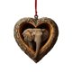 thumbnail image 2 of Adornos En Forma De Corazón Con Motivos Animales Para Decorar El Árbol De Navidad, El Hogar Y Otras Fiestas. Regalo Festivo Inspirado En La Naturaleza., 2 of 9