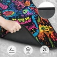thumbnail image 3 of Cauagu Neon Graffiti Urban Art Pattern Car Floor Mat Set of 4,Car Carpet Mats Car Mats with Anti-Slip Backing & Driver Heel Pad Universal Fit for Cars/Trucks/SUV/Vans, 3 of 6