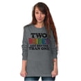 thumbnail image 3 of Two Brides Better Than One LGBT Pride Women's Long Sleeve T Shirt Brisco Brands M, 3 of 6