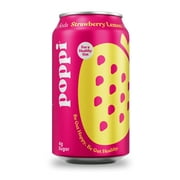 Poppi Prebiotic Soda, Strawberry Lemon, 12 fl oz Can