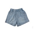thumbnail image 4 of Huanglei Girls Denim Shorts For Everyday Wear Loose Fit Casual Cuffed Kids Shorts With Stretch ，Toddler Denim Shorts /Size 3-4 Years(Sky Blue), 4 of 4
