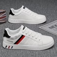 thumbnail image 2 of Men's Low Top Skate Sneakers, Lace Up Fashion Casual Board Shoes for Daily Street Wear, 2 of 4