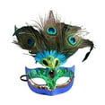 thumbnail image 4 of Peacock Feather Halloween Decorative Stage Show Masquerade Feather blue, 4 of 8