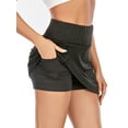 thumbnail image 5 of KingShop Women Athletic Skirt Inner Shorts Active Elastic Sports Tennis Running Golf Skorts with Pockets, 5 of 7