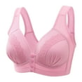 thumbnail image 5 of Women's Front Buckle Lace Edge Bra - Wireless, Adjustable - Plus Size - Casual/Sexy, 5 of 5