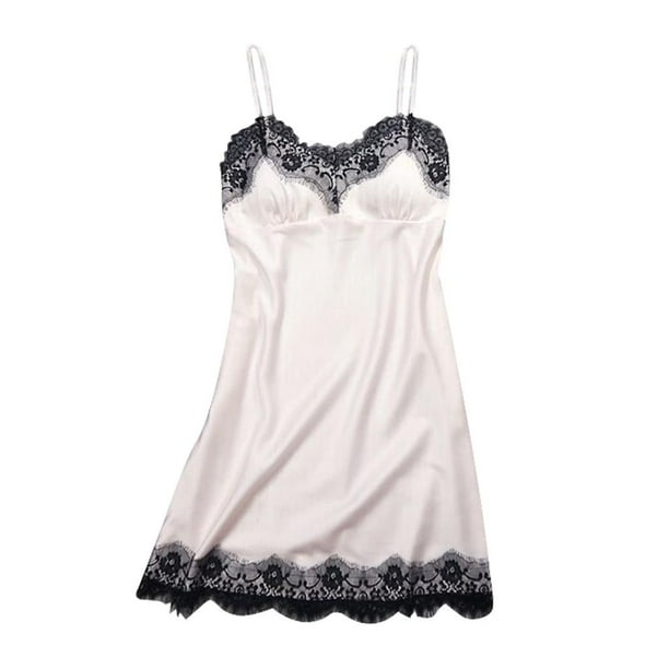 Camison de floral de encaje para mujer Lenceria Ropa de dormir de noche ligero y transpirable cerca con ligera Soledad Ropa de dormir de pijama para mujer Walmart en linea