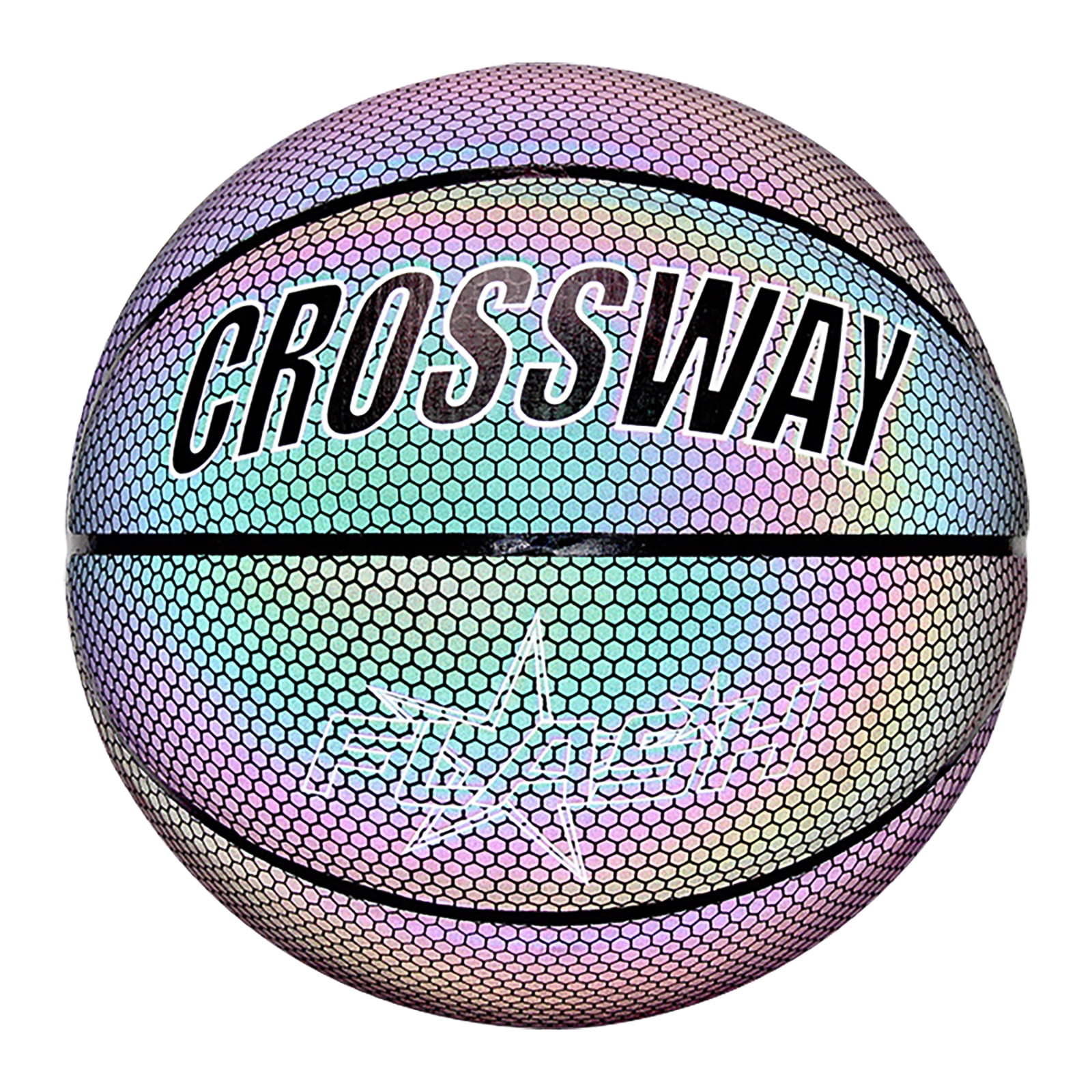 Reflective Glowing Holographic Luminous Basket Ball for Night Game 