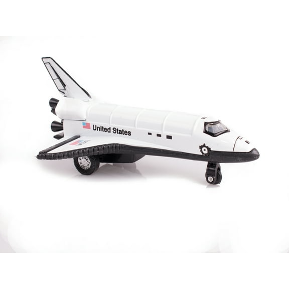 JFL United States NASA Orbiter Space Shuttle 5" Pull Back Die Cast Model, White