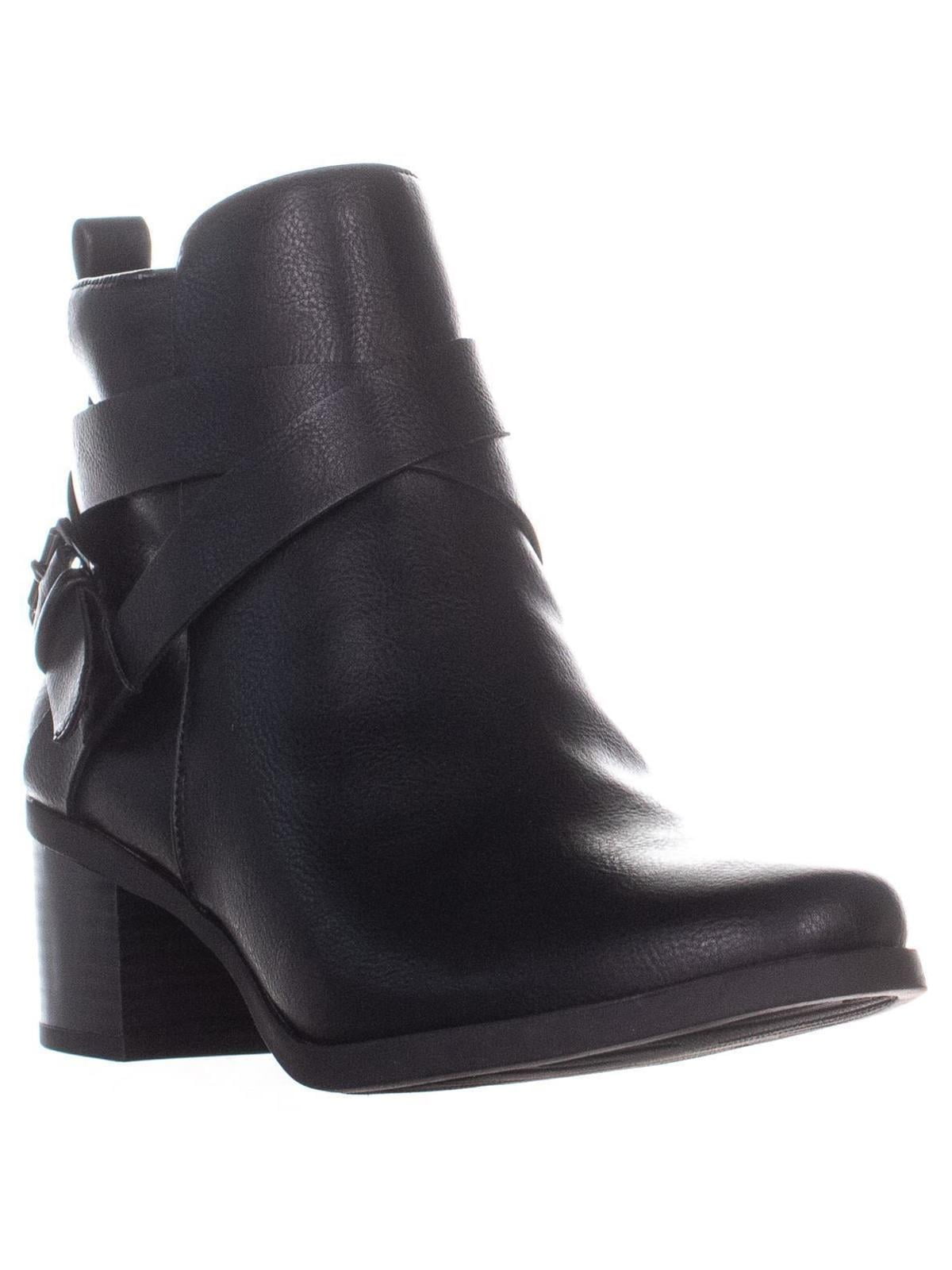 anne klein black ankle boots