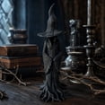 thumbnail image 6 of 12" Halloween Witch Miniature Figurines Home Decorations, Gothic Black Witch Statues Halloween Decorations, Exquisite Witch Desk Ornaments for Halloween Gifts, 6 of 6