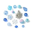 thumbnail image 2 of Mixed Styles Transparent Acrylic Beads Mixed Shapes Deep Sky Blue 5~20x6~12.5x1.5~10mm Hole: 1~2.5mm 539pcs/box, 2 of 6