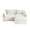 white+L-Shaped, variant on VEPXXP 75.9" L-Shaped Loveseat, Plush Chenille Modular Chaise Lounge with Detachable Ottoman, Stain Resistant Deep Seat Furniture for Small Space, Beige