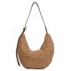 thumbnail image 1 of Bolso tejido de paja de media luna para mujer bolso tejido a la moda bolso cruzado hecho a mano de gran capacidad correa ajustable para compras de viaje, 1 of 9