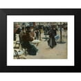 thumbnail image 2 of Louis Abel-Truchet 18x13 Black Modern Framed Museum Art Print Titled - Street Scene, Also Called a Cafe Terrace (1895), 2 of 5