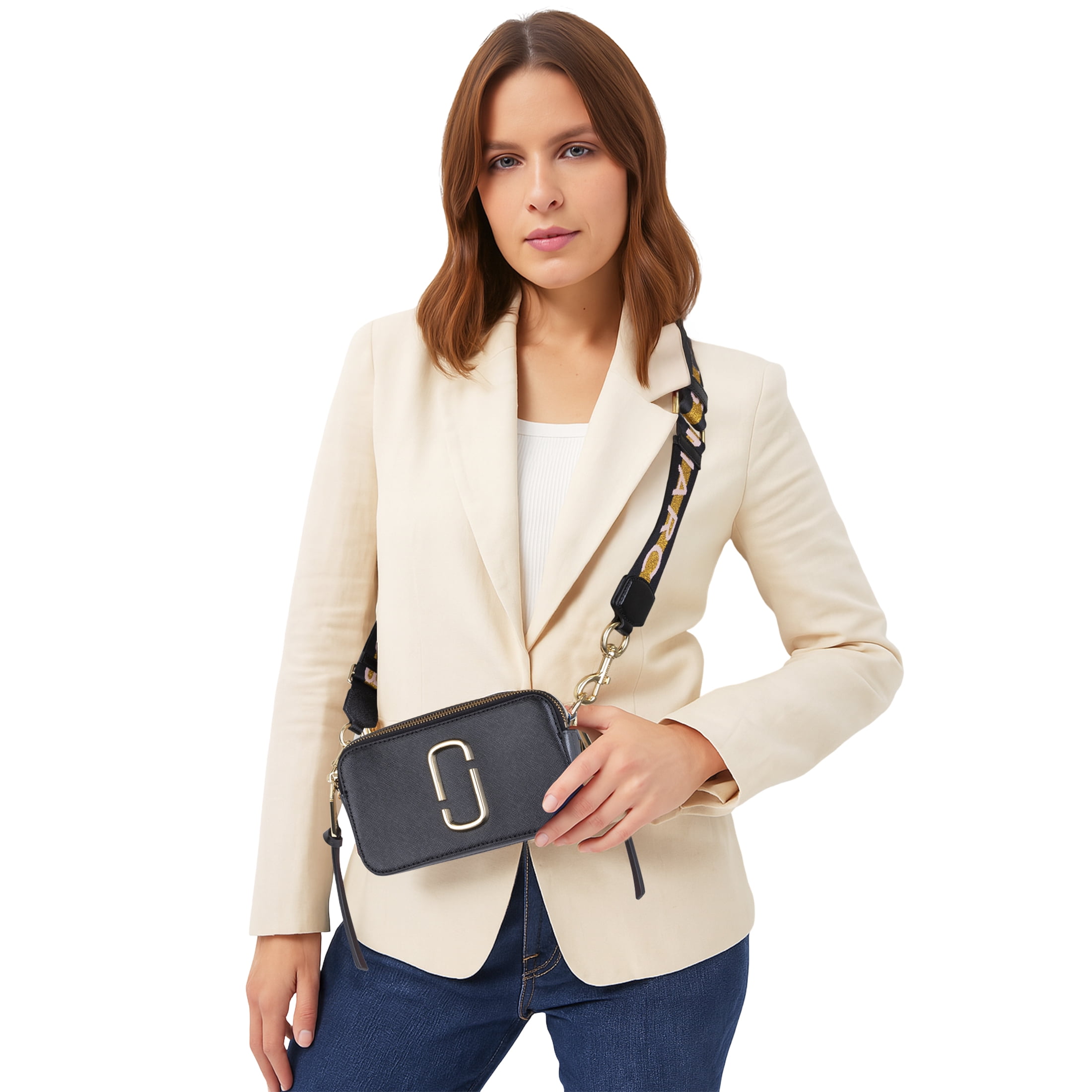 Marc Jacobs Snapshot Small Camera Bag- Black/Multi - Walmart.com
