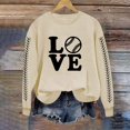 thumbnail image 1 of EQWLJWE Chemises à Manches Longues pour Femmes Décontractées en Solde, Chemises d'Été pour Femmes 2024 Tendance Vacances, Sweat à Capuche Imprimé Col Rond Automne pour Femmes, 1 of 4