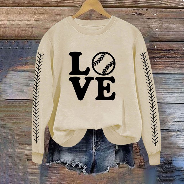 EQWLJWE Chemises à Manches Longues pour Femmes Décontractées en Solde, Chemises d'Été pour Femmes 2024 Tendance Vacances, Sweat à Capuche Imprimé Col Rond Automne pour Femmes